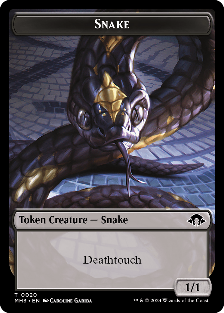 Snake // Energy Reserve Double-Sided Token [Modern Horizons 3 Tokens] | Enigma On Main