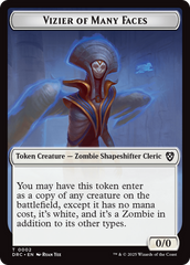 Angel of Sanctions // Vizier of Many Faces Double-Sided Token [Aetherdrift Commander] | Enigma On Main