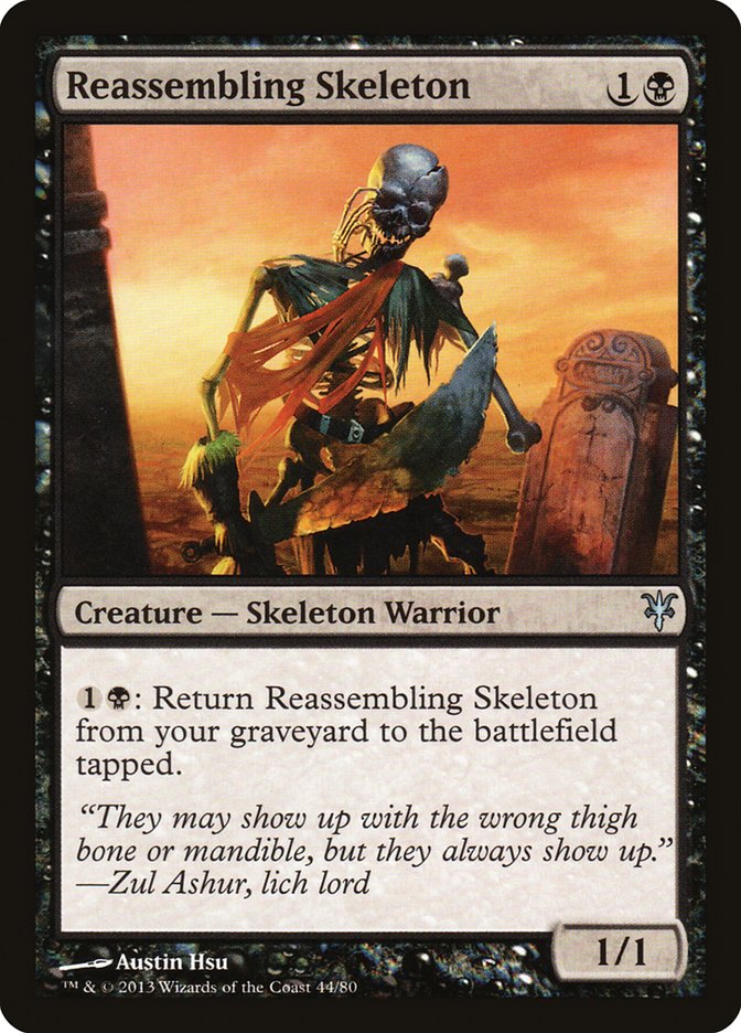 Reassembling Skeleton [Duel Decks: Sorin vs. Tibalt] | Enigma On Main