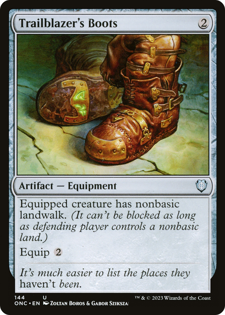 Trailblazer's Boots [Phyrexia: All Will Be One Commander] | Enigma On Main