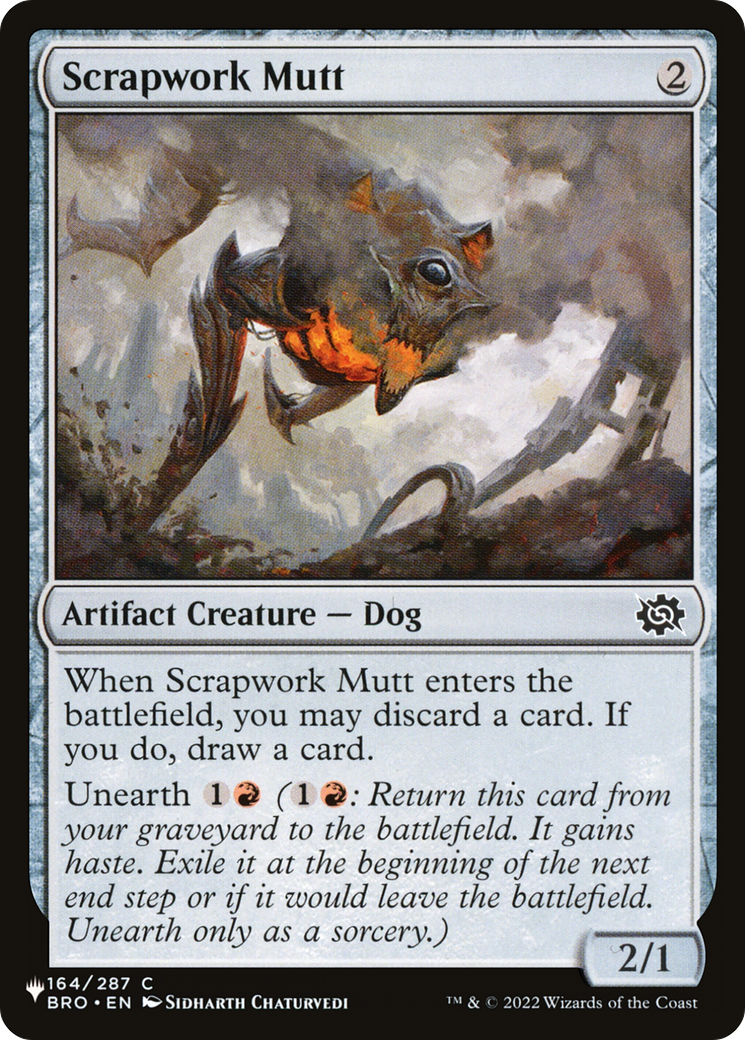 Scrapwork Mutt [The List Reprints] | Enigma On Main