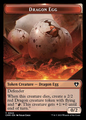 Treasure // Dragon Egg Double-Sided Token [Commander Masters Tokens] | Enigma On Main