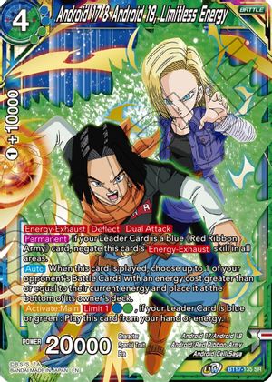 Android 17 & Android 18, Limitless Energy (BT17-135) [Ultimate Squad] | Enigma On Main