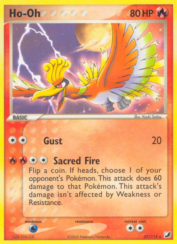 Ho-Oh (27/115) [EX: Unseen Forces] | Enigma On Main