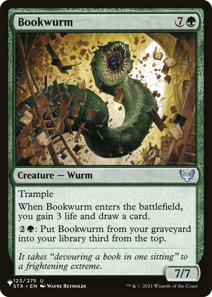 Bookwurm [The List Reprints] | Enigma On Main