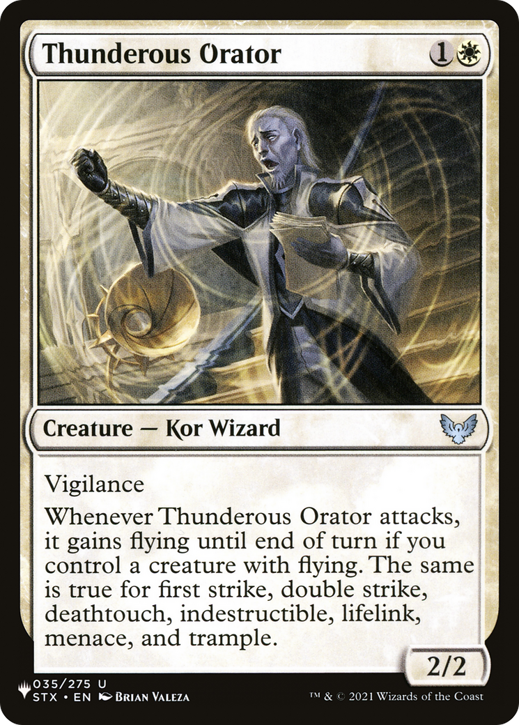 Thunderous Orator [The List Reprints] | Enigma On Main