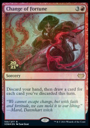 Change of Fortune [Innistrad: Crimson Vow Prerelease Promos] | Enigma On Main