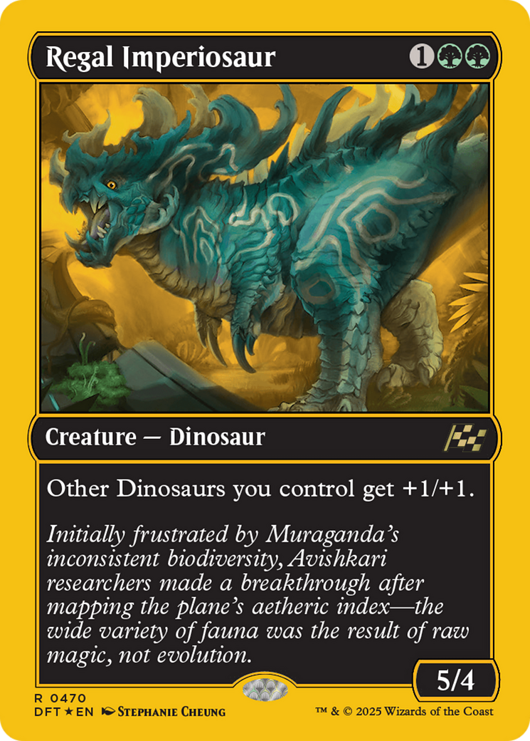 Regal Imperiosaur (First-Place Foil) [Aetherdrift] | Enigma On Main