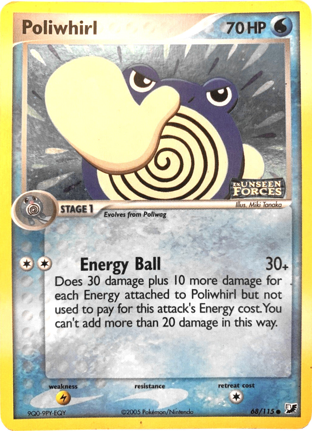 Poliwhirl (68/115) (Stamped) [EX: Unseen Forces] | Enigma On Main