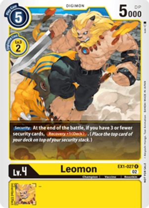 Leomon [EX1-027] (X Record Pre-Release Tournament) [X Record Pre-Release Promos] | Enigma On Main