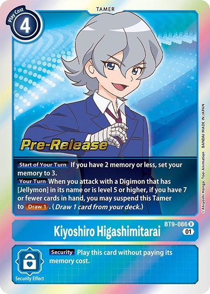 Kiyoshiro Higashimitarai [BT9-086] [X Record Pre-Release Promos] | Enigma On Main