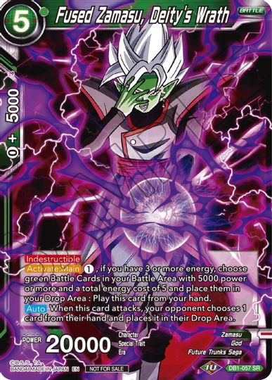 Fused Zamasu, Deity's Wrath (DB1-057) [Tournament Promotion Cards] | Enigma On Main