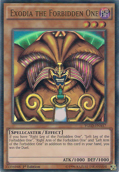 Exodia the Forbidden One [YGLD-ENA17] Ultra Rare | Enigma On Main