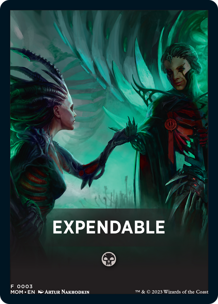 Expendable Theme Card [March of the Machine Tokens] | Enigma On Main