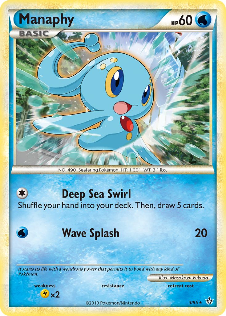 Manaphy (3/95) [HeartGold & SoulSilver: Unleashed] | Enigma On Main