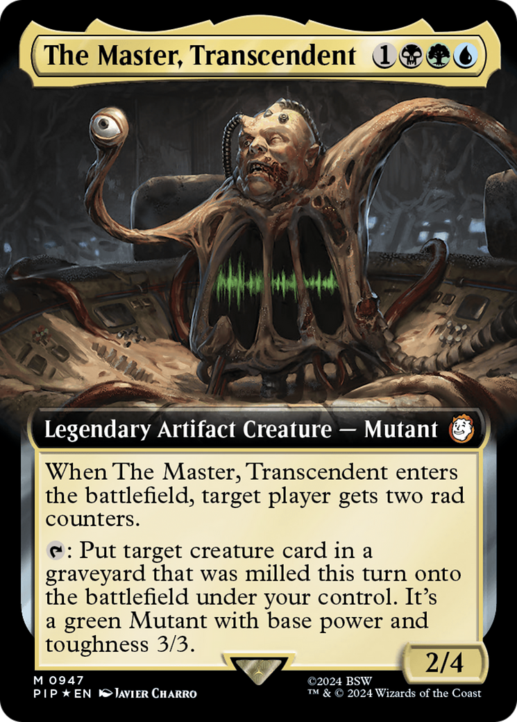 The Master, Transcendent (Extended Art) (Surge Foil) [Fallout] | Enigma On Main