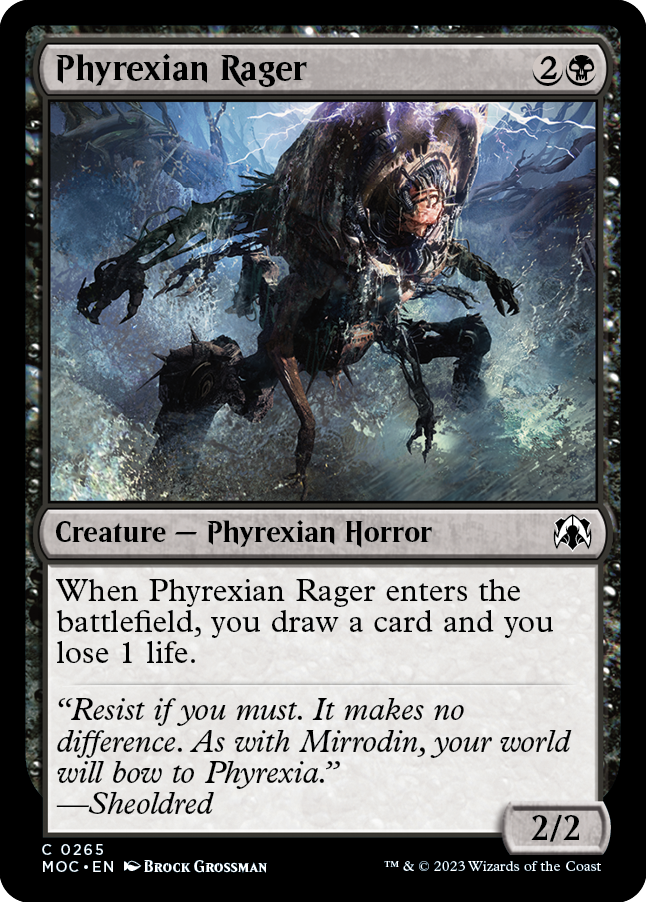 Phyrexian Rager [March of the Machine Commander] | Enigma On Main