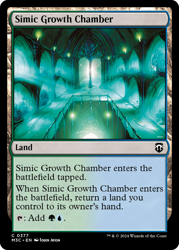 Simic Growth Chamber (Ripple Foil) [Modern Horizons 3 Commander] | Enigma On Main