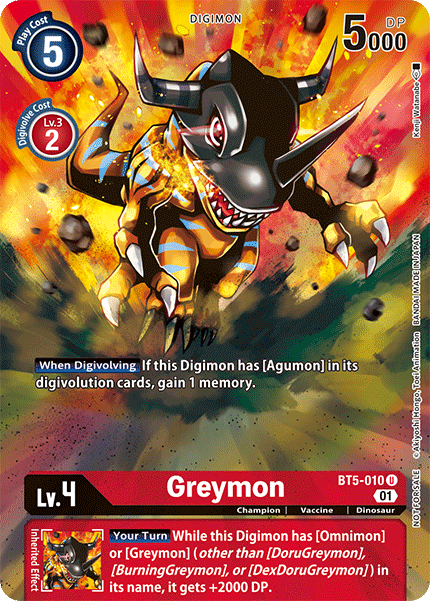 Greymon [BT5-010] (Premier Event) [Battle of Omni Promos] | Enigma On Main