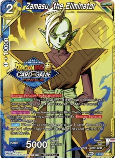 Zamasu, the Eliminator (Championship Pack 2021 Vault Set) (P-337) [Tournament Promotion Cards] | Enigma On Main