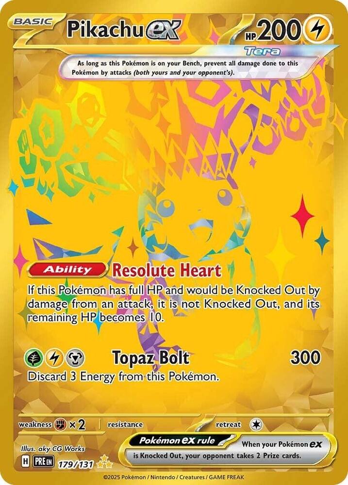 Pikachu ex (179/131) [Scarlet & Violet: Prismatic Evolutions] | Enigma On Main