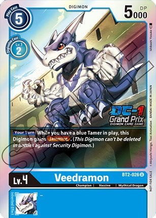 Veedramon [BT2-026] (DC-1 Grand Prix) [Release Special Booster Promos] | Enigma On Main