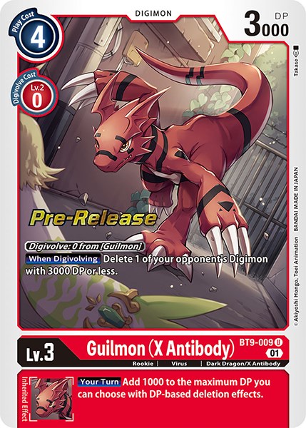 Guilmon (X Antibody) [BT9-009] [X Record Pre-Release Promos] | Enigma On Main