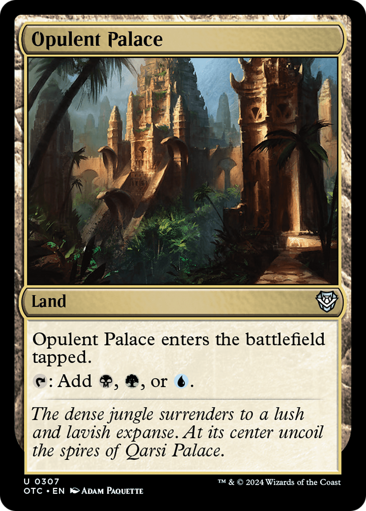 Opulent Palace [Outlaws of Thunder Junction Commander] | Enigma On Main