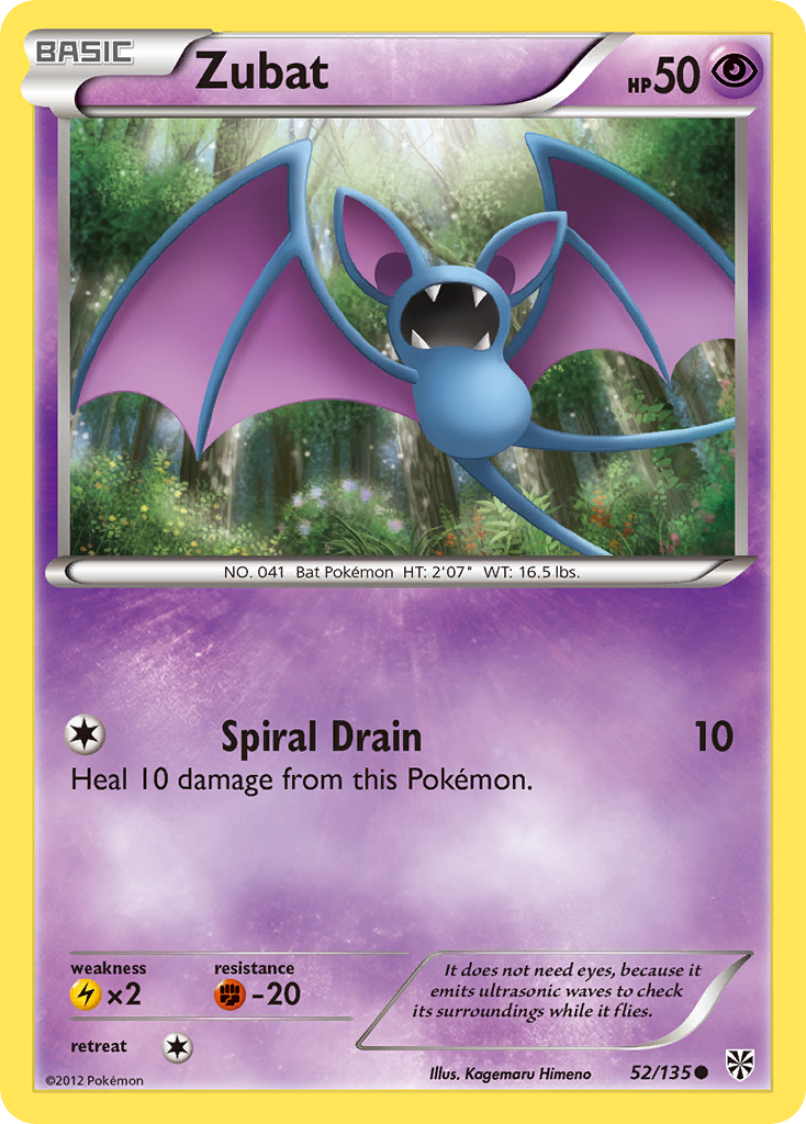 Zubat (52/135) [Black & White: Plasma Storm] | Enigma On Main