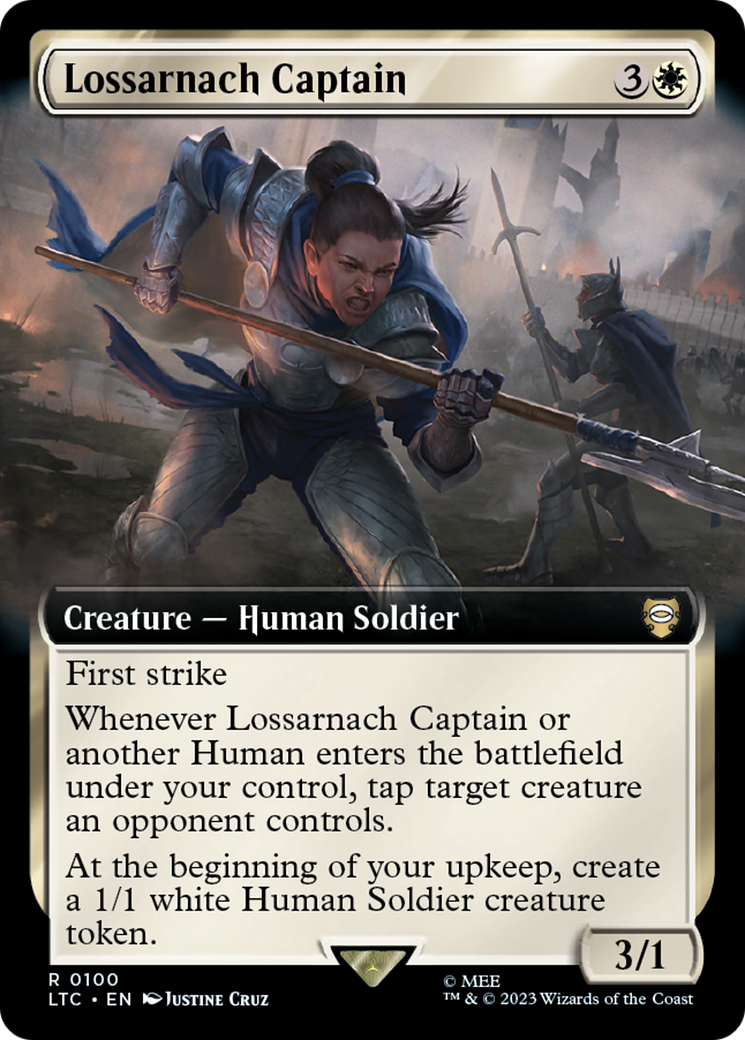 Lossarnach Captain (Extended Art) [The Lord of the Rings: Tales of Middle-Earth Commander] | Enigma On Main