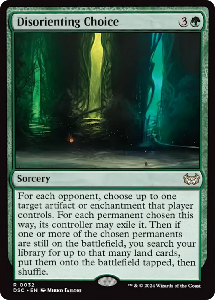 Disorienting Choice (Extended Art) [Duskmourn: House of Horror Commander] | Enigma On Main