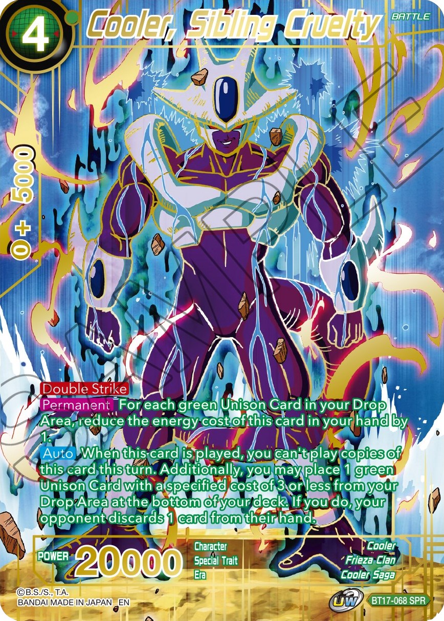 Cooler, Sibling Cruelty (SPR) (BT17-068) [Ultimate Squad] | Enigma On Main