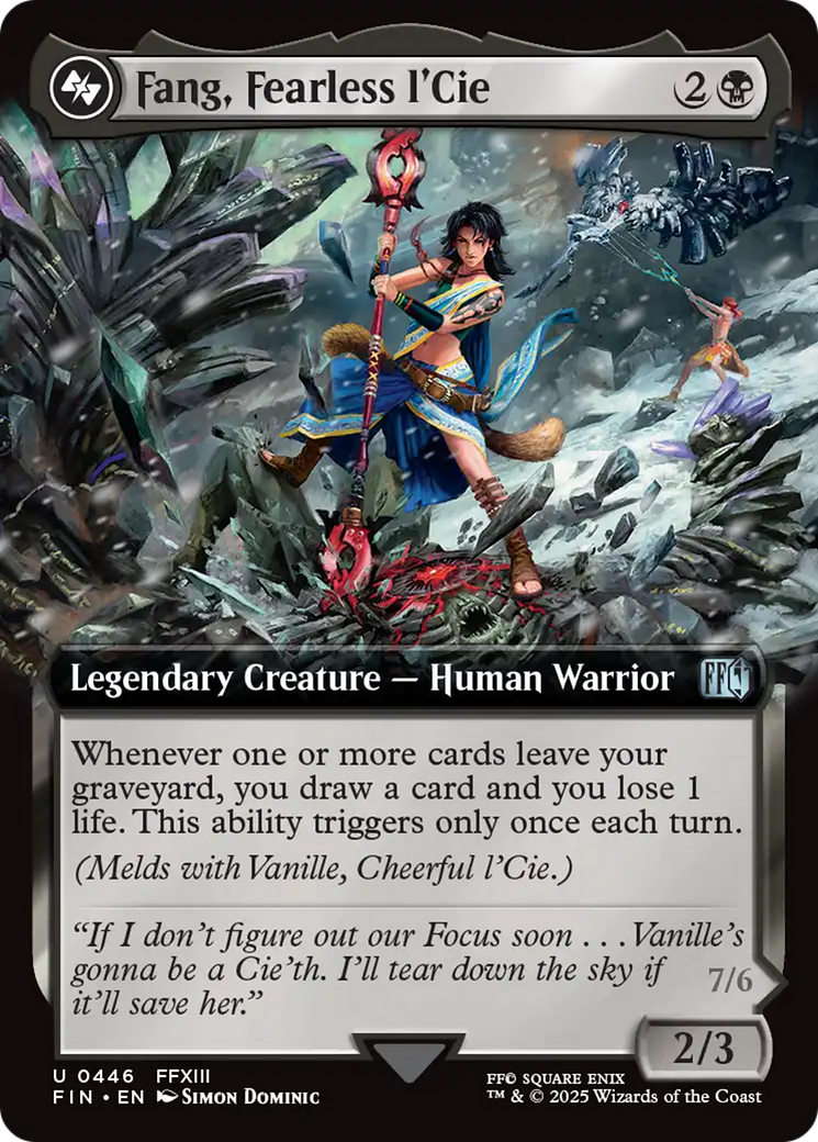 Fang, Fearless l'Cie (Extended Art) [FINAL FANTASY] | Enigma On Main