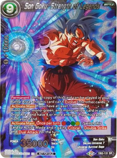 Son Goku, Strength of Legends (Player's Choice) (DB2-131) [Promotion Cards] | Enigma On Main