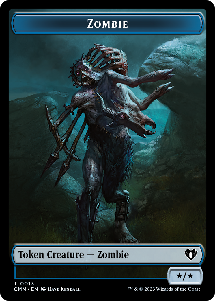 Zombie Token (13) [Commander Masters Tokens] | Enigma On Main