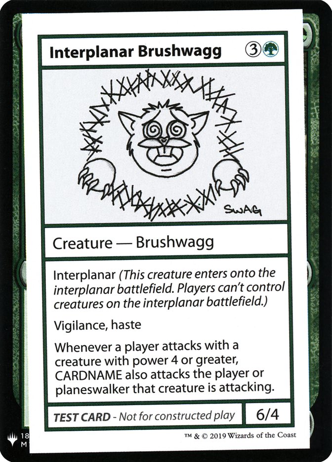 Interplanar Brushwagg [Mystery Booster Playtest Cards] | Enigma On Main