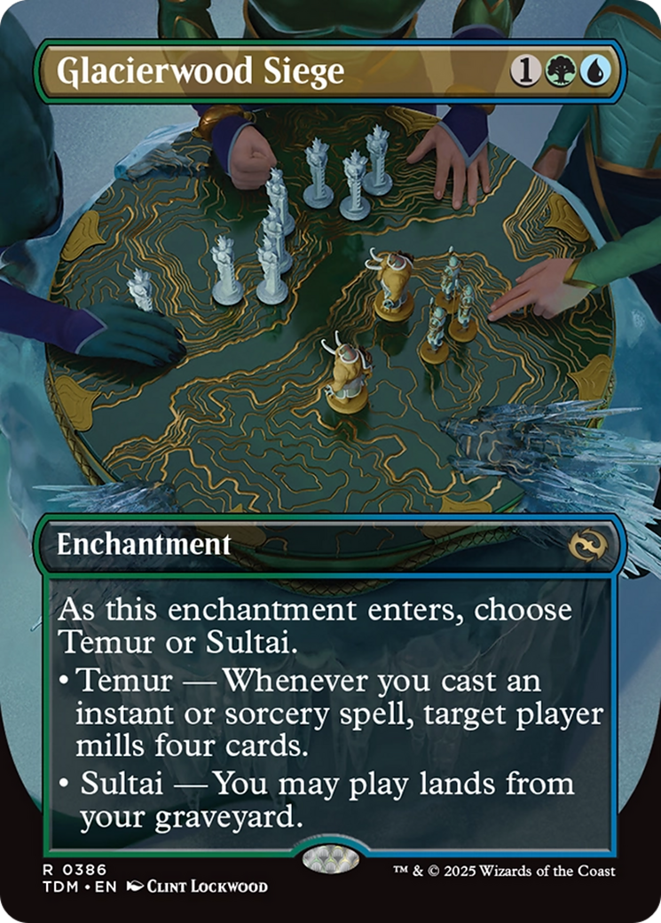 Glacierwood Siege (Borderless) [Tarkir: Dragonstorm] | Enigma On Main