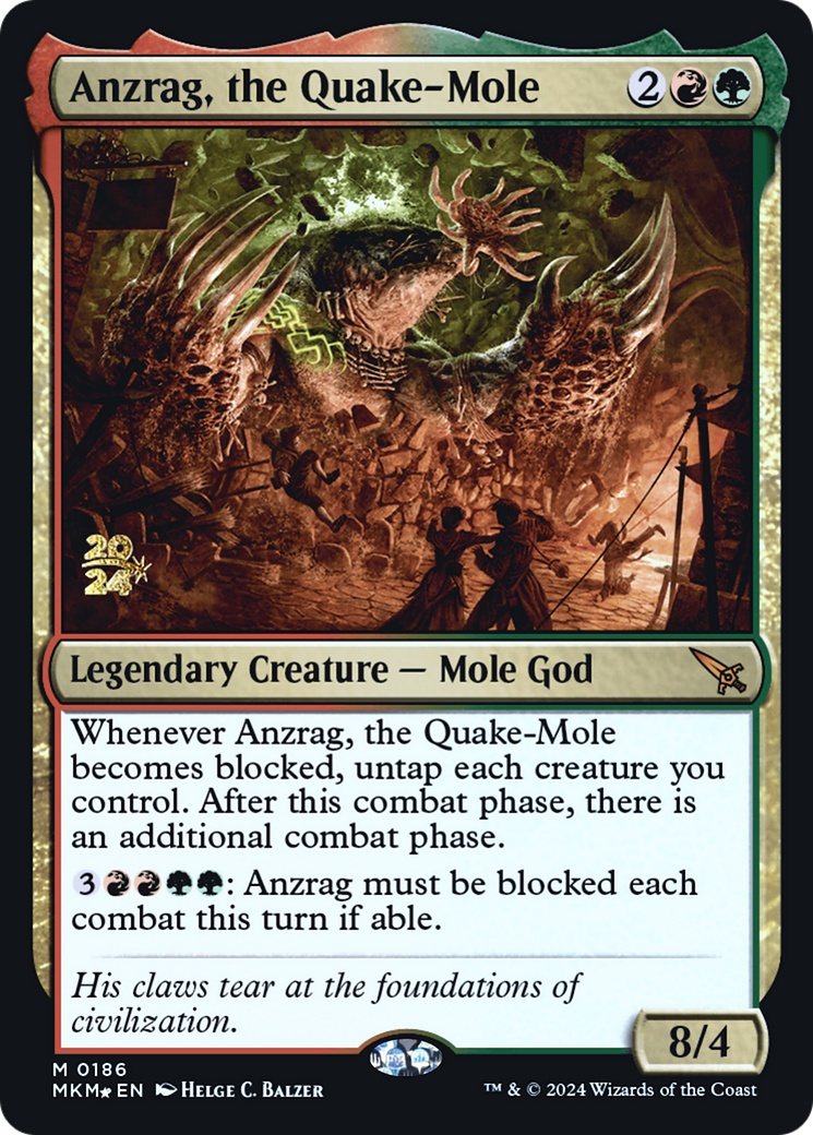 Anzrag, the Quake-Mole [Murders at Karlov Manor Prerelease Promos] | Enigma On Main