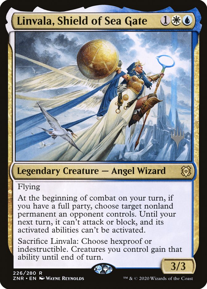 Linvala, Shield of Sea Gate (Promo Pack) [Zendikar Rising Promos] | Enigma On Main