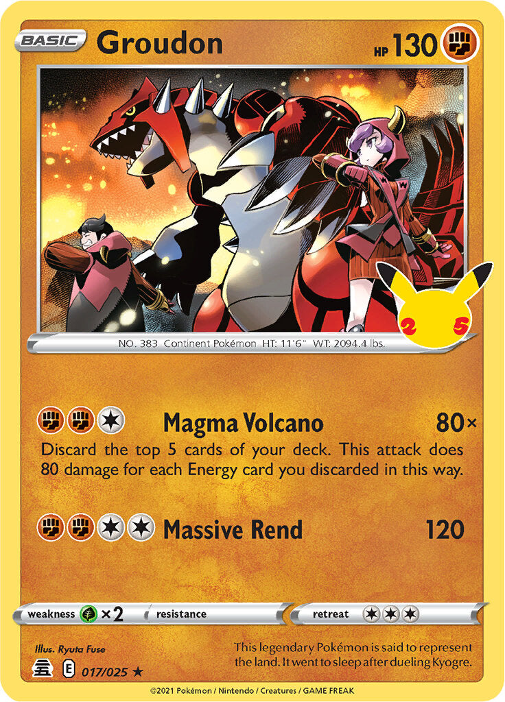 Groudon (017/025) [Celebrations: 25th Anniversary] | Enigma On Main