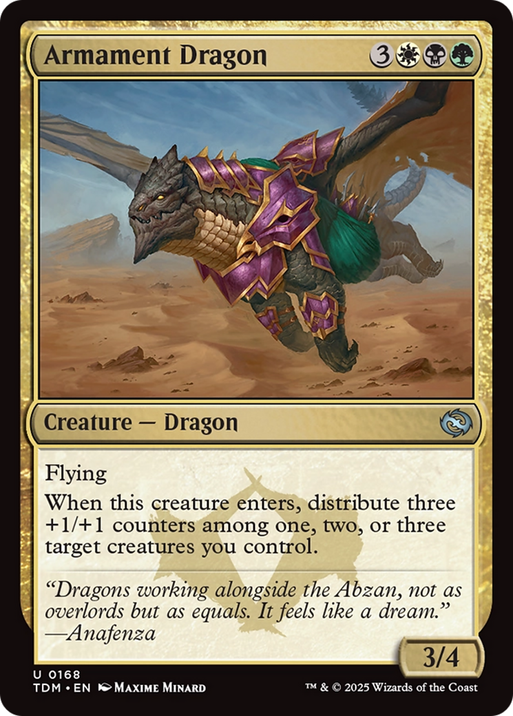 Armament Dragon [Tarkir: Dragonstorm] | Enigma On Main