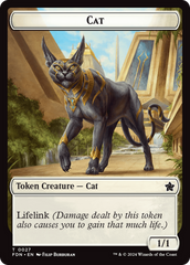 Cat (0027) // Phyrexian Goblin Double-Sided Token [Foundations Tokens] | Enigma On Main