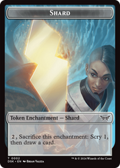 Glimmer // Shard Double-Sided Token [Duskmourn: House of Horror Tokens] | Enigma On Main