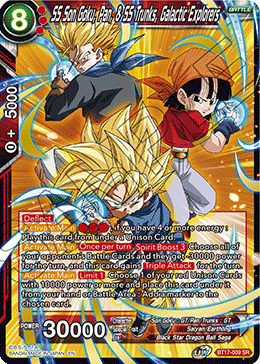 SS Son Goku, Pan, & SS Trunks, Galactic Explorers (BT17-009) [Ultimate Squad] | Enigma On Main