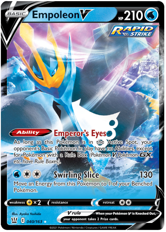 Empoleon V (040/163) [Sword & Shield: Battle Styles] | Enigma On Main