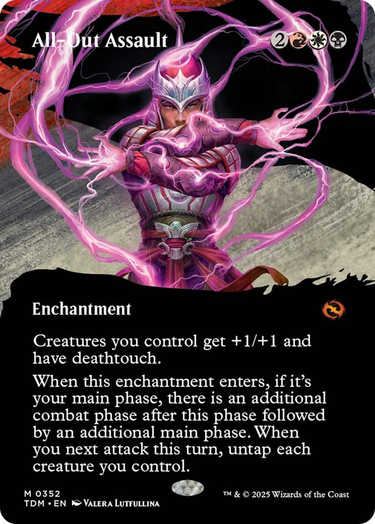 All-Out Assault (Borderless) [Tarkir: Dragonstorm] | Enigma On Main