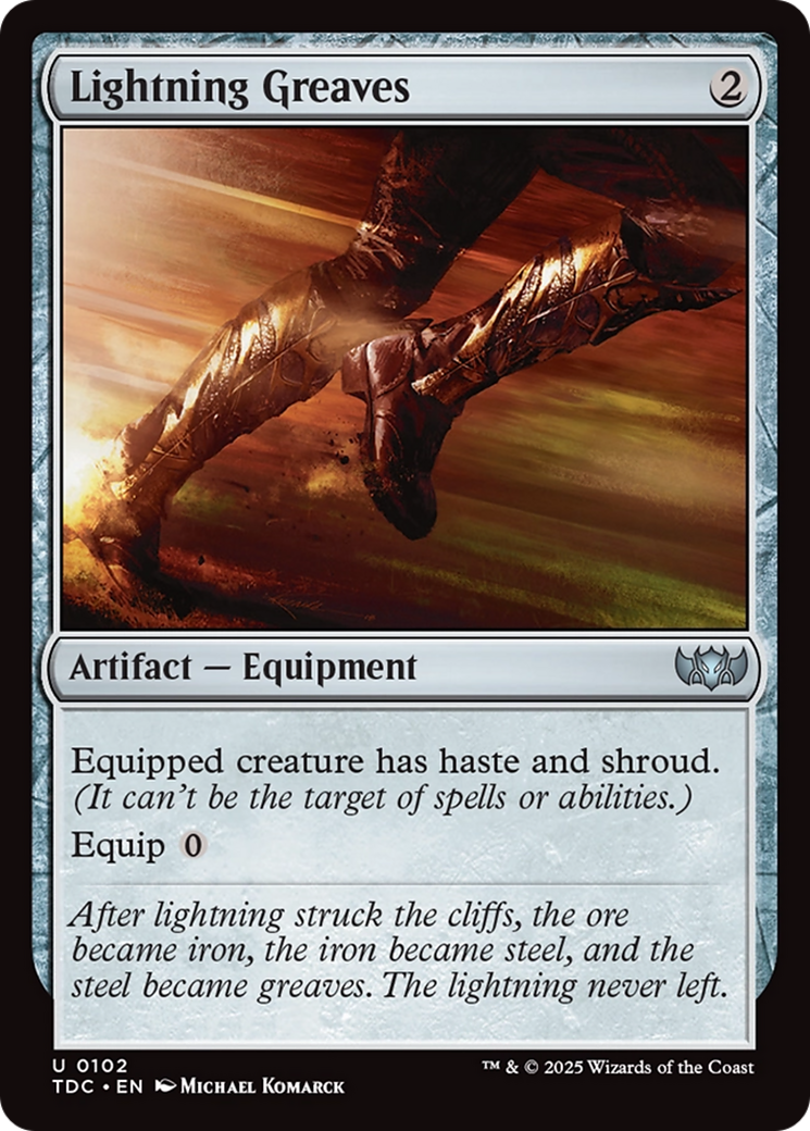 Lightning Greaves [Tarkir: Dragonstorm Commander] | Enigma On Main