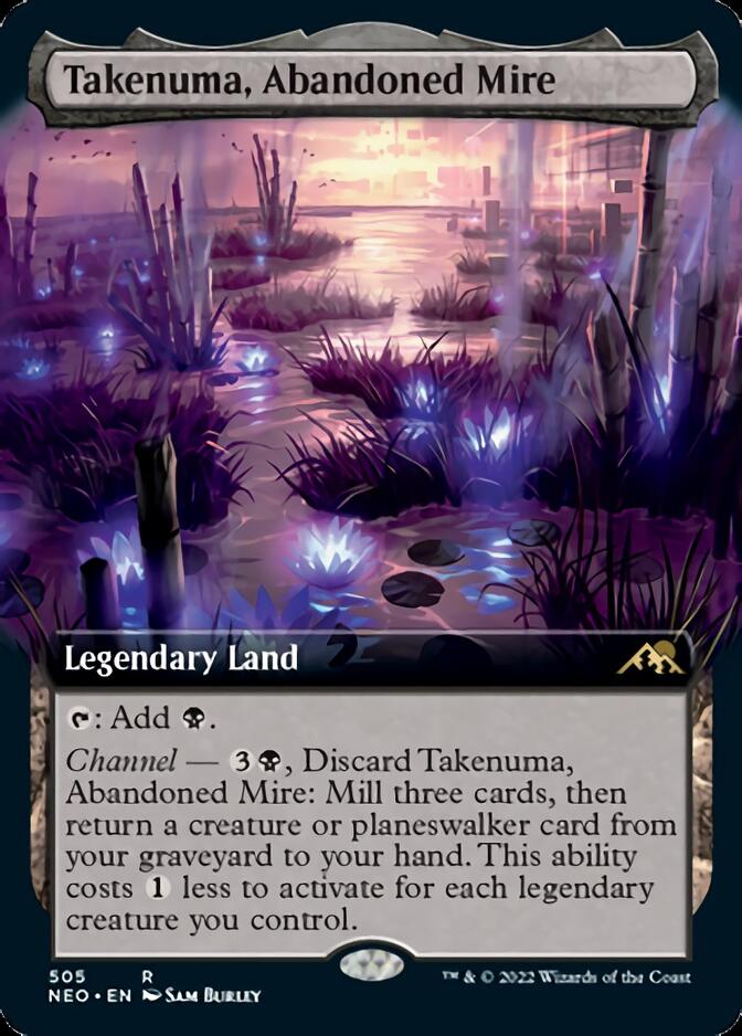 Takenuma, Abandoned Mire (Extended Art) [Kamigawa: Neon Dynasty] | Enigma On Main