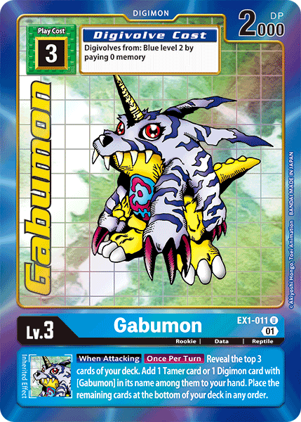 Gabumon [EX1-011] (Alternate Art) [Classic Collection] | Enigma On Main