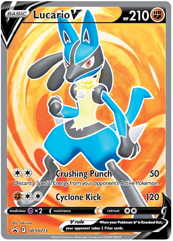 Lucario V (SWSH213) [Sword & Shield: Black Star Promos] | Enigma On Main